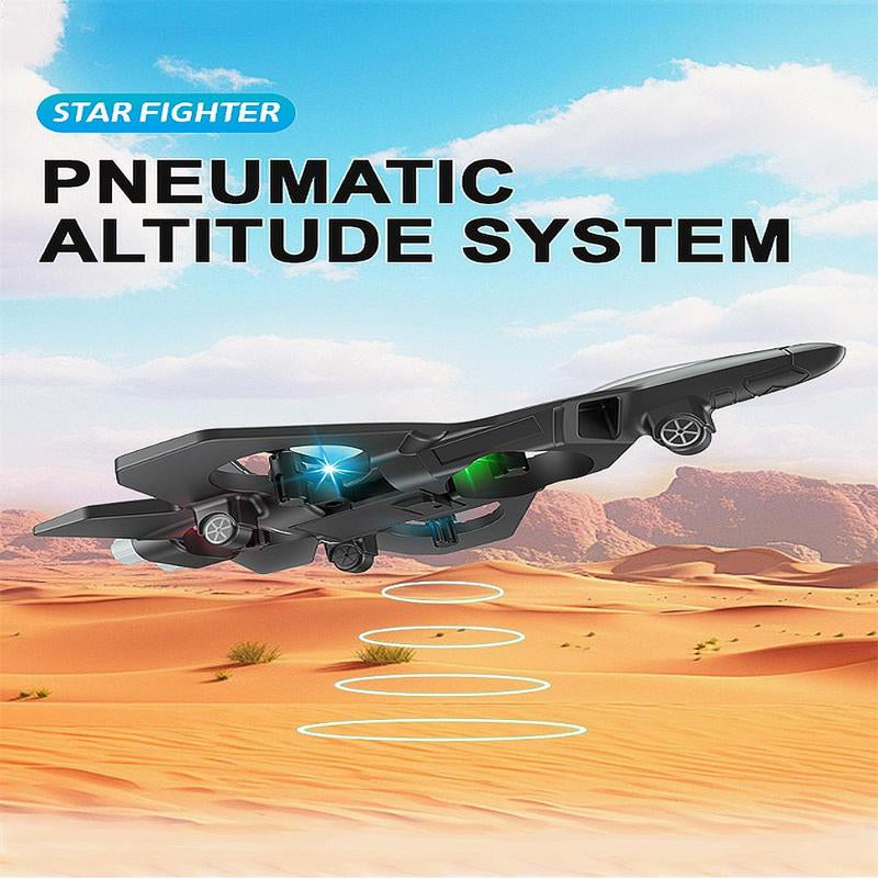 Star Fighter pneumatic altitude system in a desert landscape with clear sky
