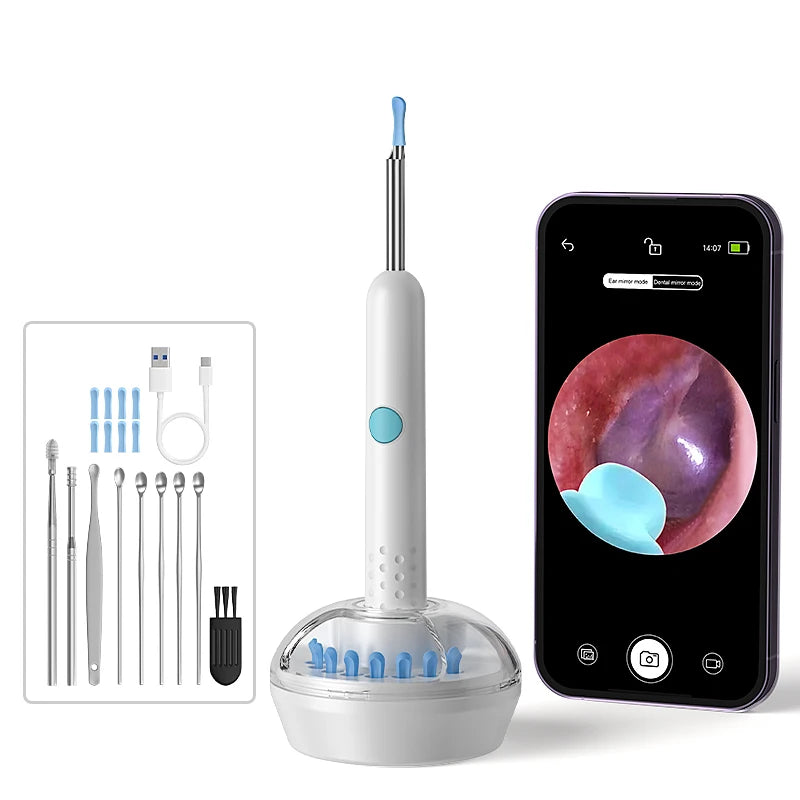 Smart Visual Ear Camera WIFI Ear Pick Waterproof Ear Cleaner Endoscope Digital Ear Wax Removal Tool Ear Spoon Case