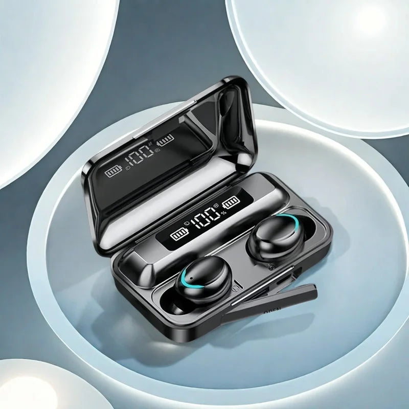 New Bluetooth Headphones 9D Stereo High Bass Sport Earphones Handfree Touch Control Tws Wireless Earbuds Waterproof Headset