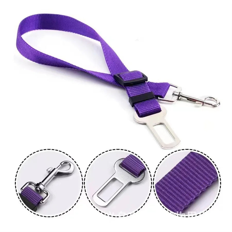 Pet Cat Dog Car Seat Belt Suitable for Universal Safety Buckle Adjustable Safety Rope Dog Car Seat Belts Dog Accessoires