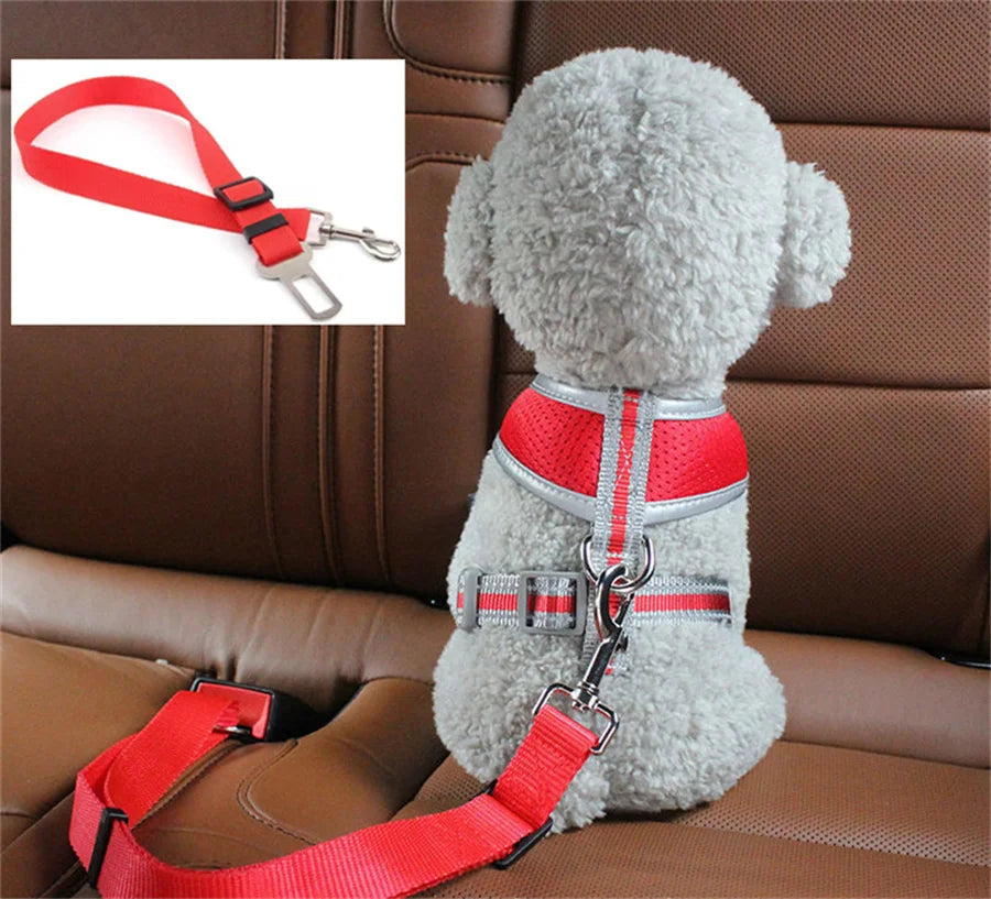 Pet Cat Dog Car Seat Belt Suitable for Universal Safety Buckle Adjustable Safety Rope Dog Car Seat Belts Dog Accessoires