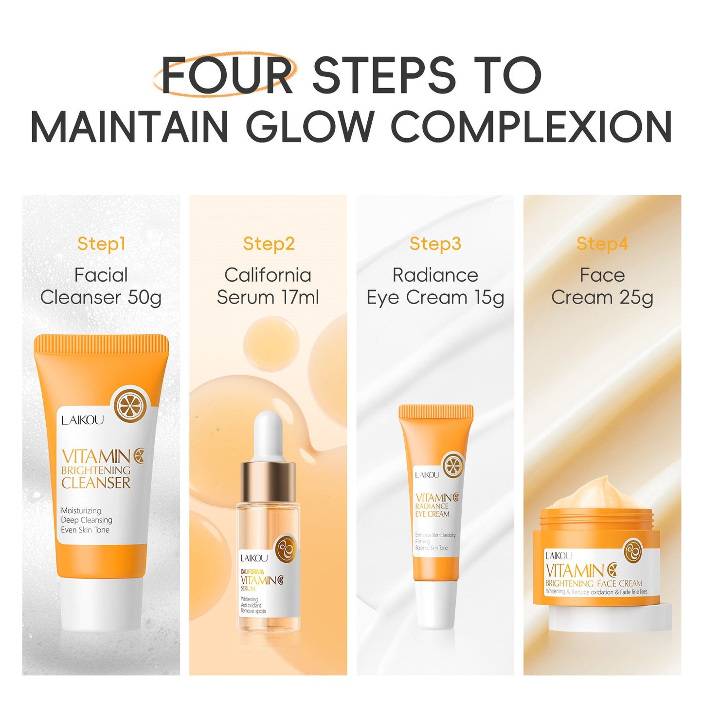 Glow Boosting Vitamin C Skincare Kit Moisturizing