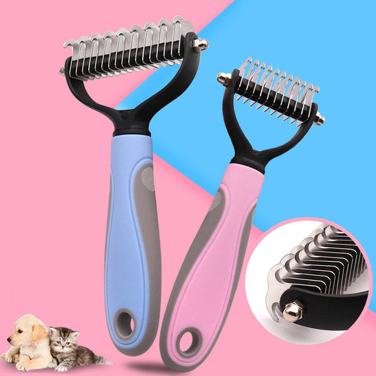 Pet Grooming Brush for Shedding Hair Removal-0