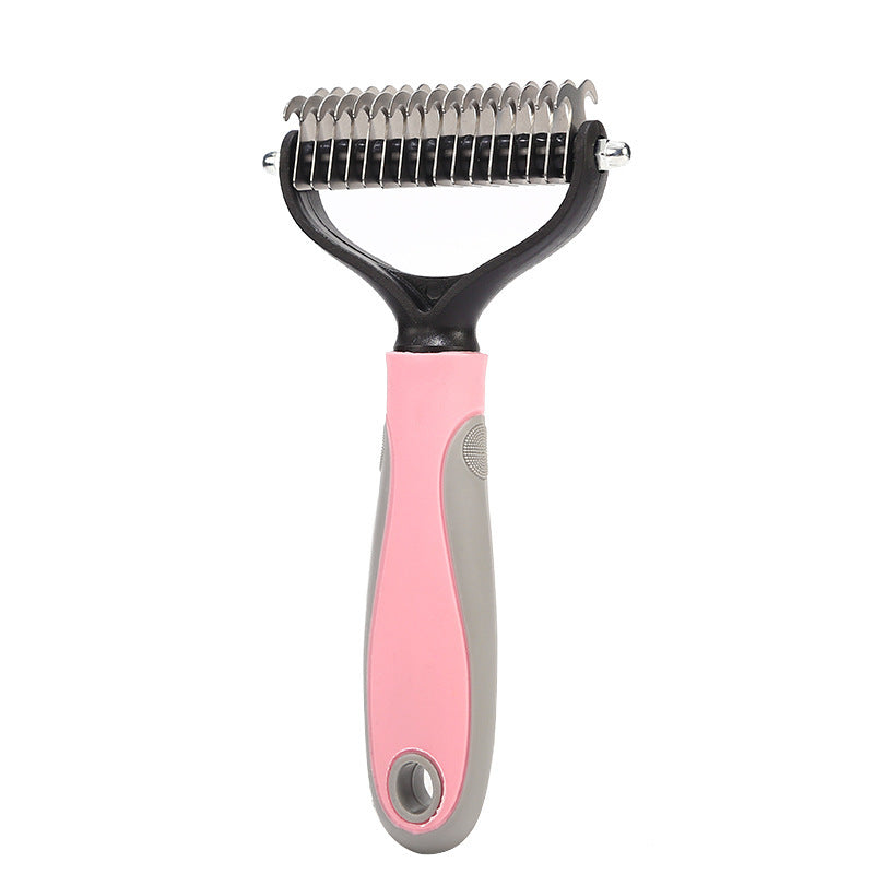 Pet Grooming Brush for Shedding Hair Removal-3