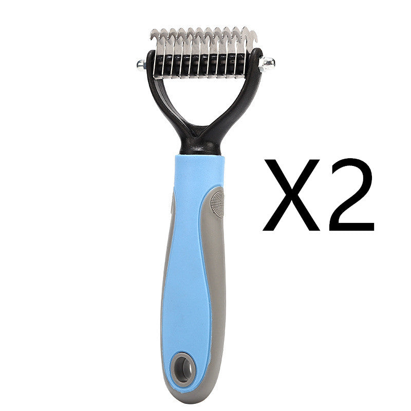Pet Grooming Brush for Shedding Hair Removal-5