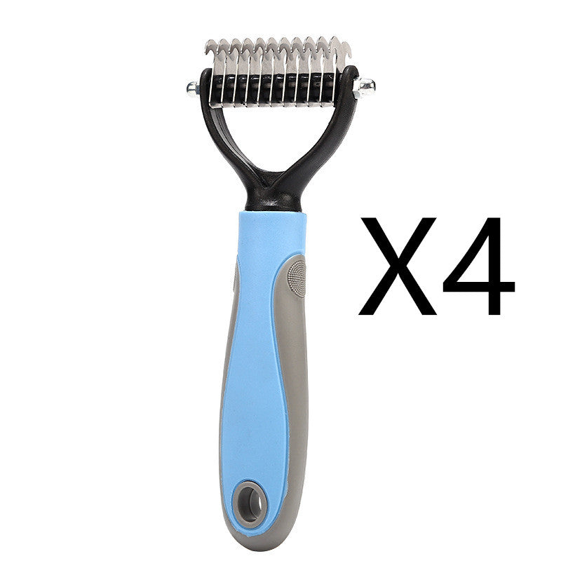 Pet Grooming Brush for Shedding Hair Removal-7