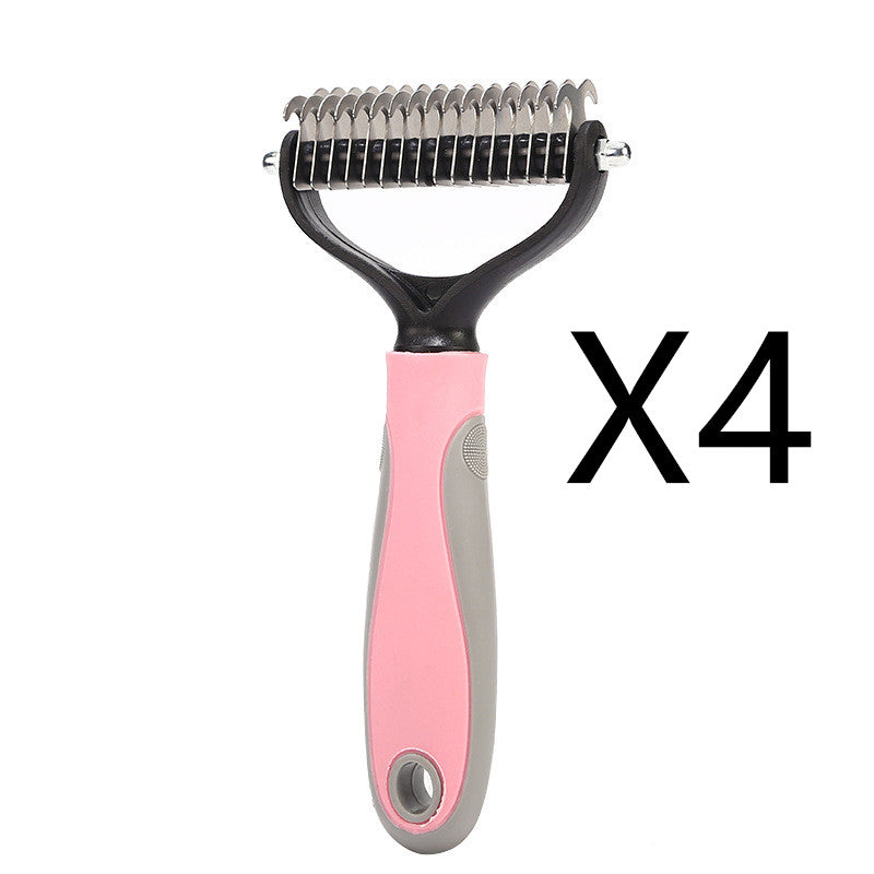 Pet Grooming Brush for Shedding Hair Removal-8