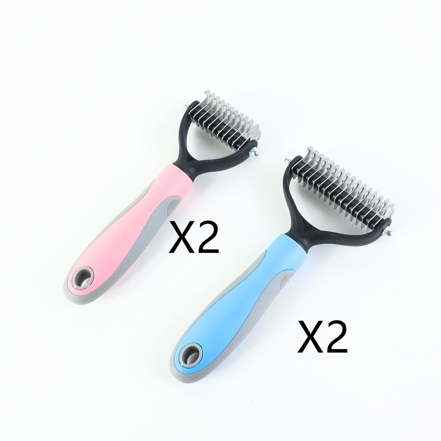 Pet Grooming Brush for Shedding Hair Removal-10
