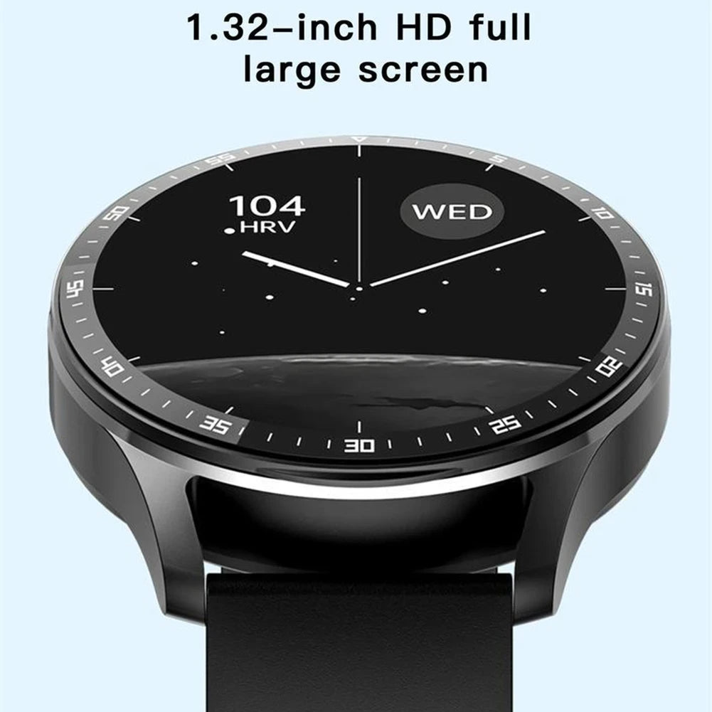 Smartwatch with a large screen on a light blue background