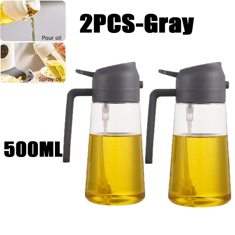 Woobrice Oil Spray Bottle 200/300/500ml - Eco-Friendly Cooking Sprayer for BBQ Baking Kitchen