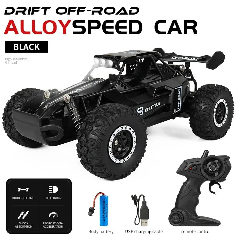 RC Car 1:16 2WD Off-Road Toy – High Speed LED