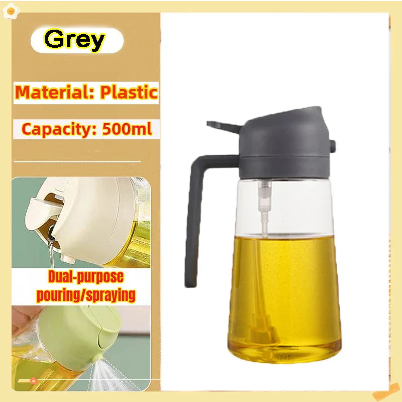 Woobrice Oil Spray Bottle 200/300/500ml - Eco-Friendly Cooking Sprayer for BBQ Baking Kitchen