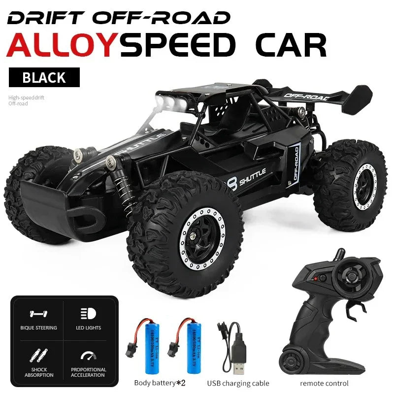 RC Car 1:16 2WD Off-Road Toy – High Speed LED