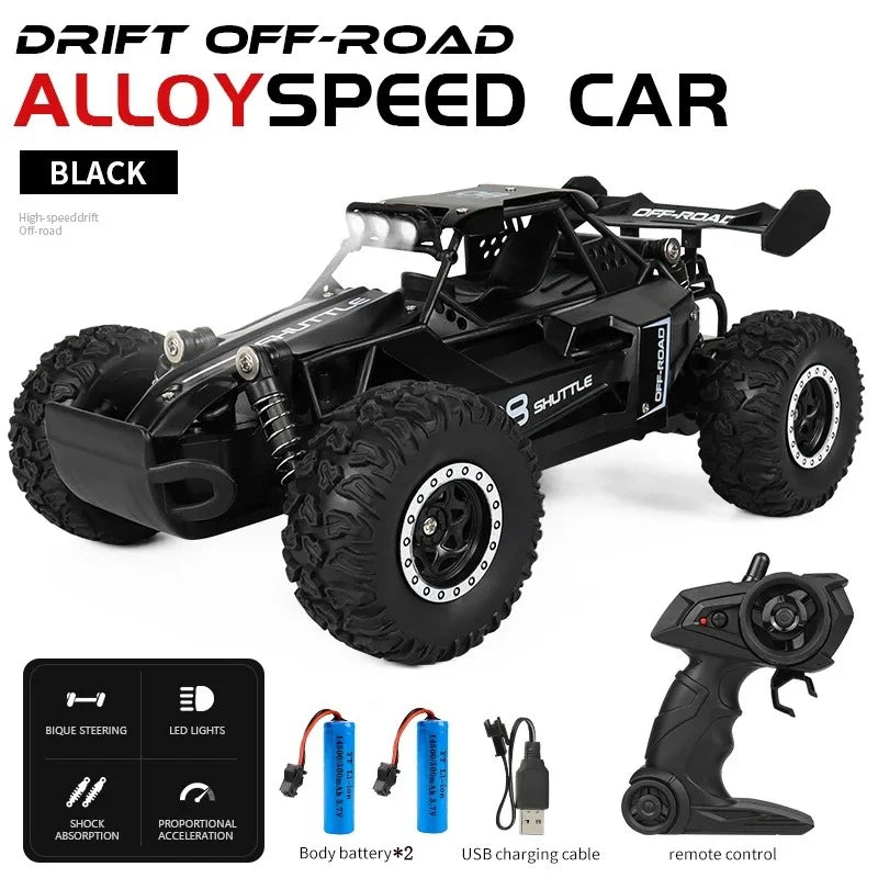 RC Car 1:16 2WD Off-Road Toy – High Speed LED