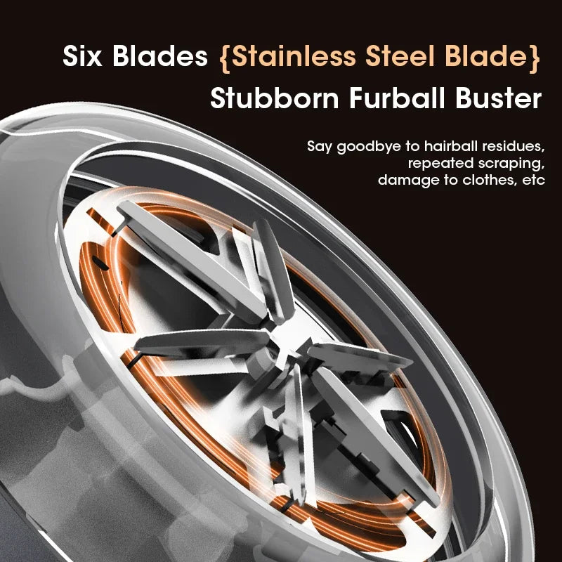 Hair removal tool with stainless steel blades on a dark background