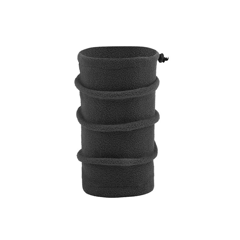 Black neck gaiter on a white background