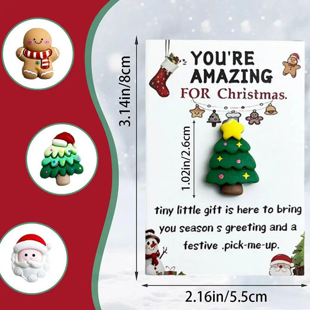 Christmas-themed product packaging with decorative elements and text on a white background.