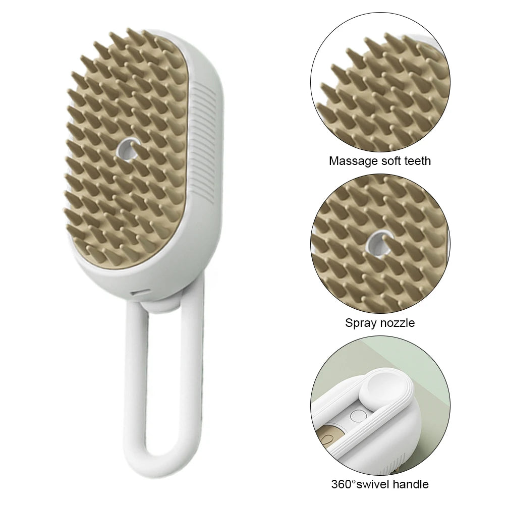 Steam Grooming Brush for Pets-4