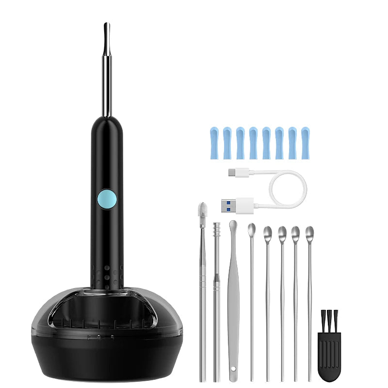 Smart Visual Ear Camera WIFI Ear Pick Waterproof Ear Cleaner Endoscope Digital Ear Wax Removal Tool Ear Spoon Case