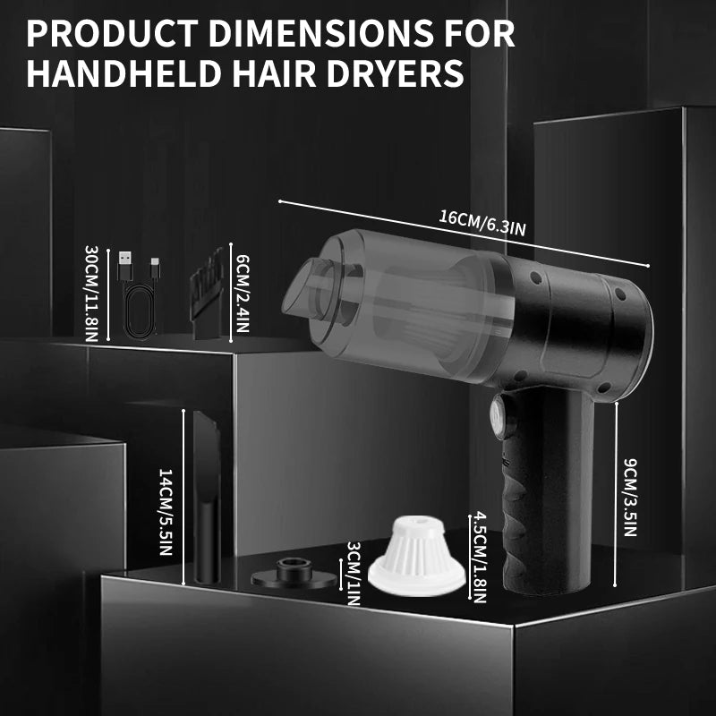 3 In 1 Integrated Suction And Blowing Vacuum Combination Vacuum Cleaner USB Charging Small Car Household Vacuum Cleaner